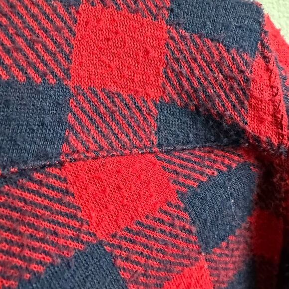 $178 Faherty Mens Legend Sweater Flannel Shirt Red Black Buffalo Size Large - Picture 11 of 13